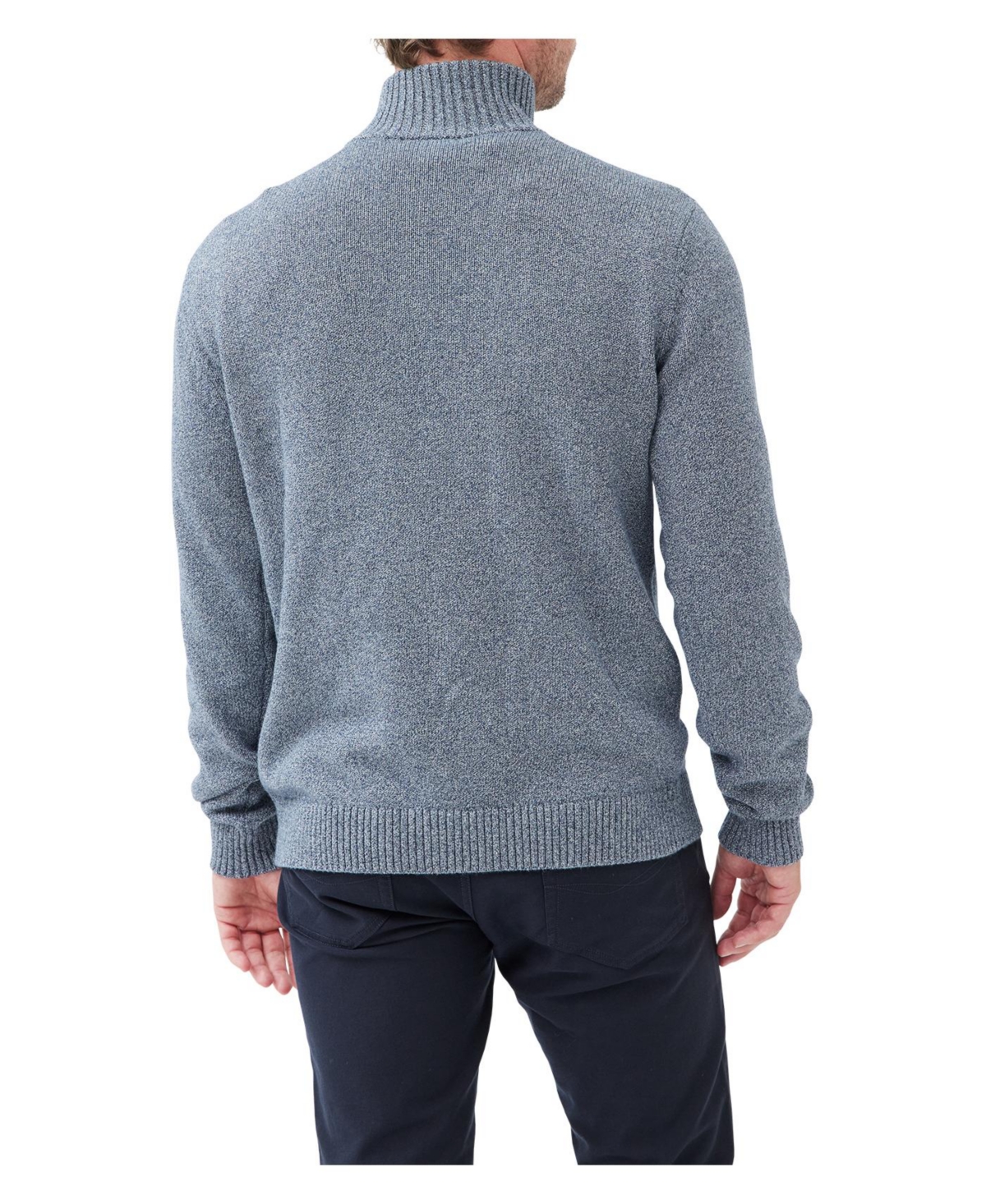 Rodd & Gunn Rodd And Gunn Merrick Bay Quarter Zip Pullover Sweater In Blue