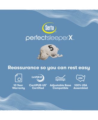 Perfect Sleeper X Kendall 13" Smooth Hybrid Medium Mattress - King