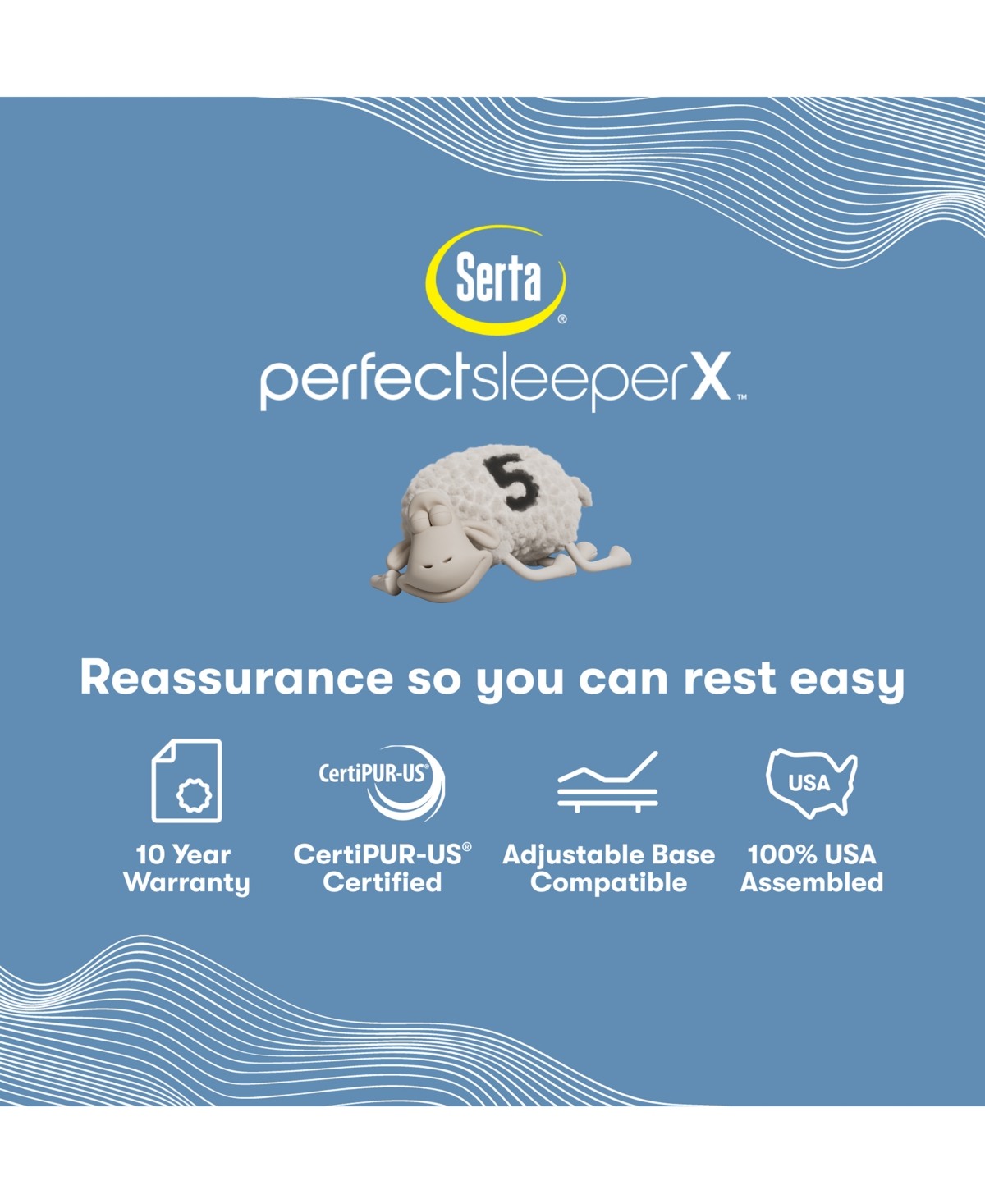 Serta Perfect Sleeper X Kendall 13" Smooth Hybrid Medium Mattress Set In No Color