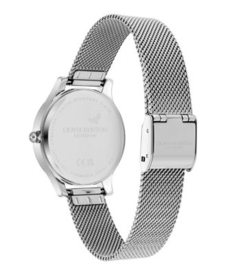 Women's Wonder Lust Silver-Tone Stainless Steel Mesh Bracelet Watch 30mm