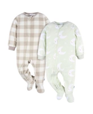 Baby Boys Footed Blanket Sleepers, 2-Pack