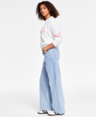 Madden Girl Juniors' Wide-Leg Jeans