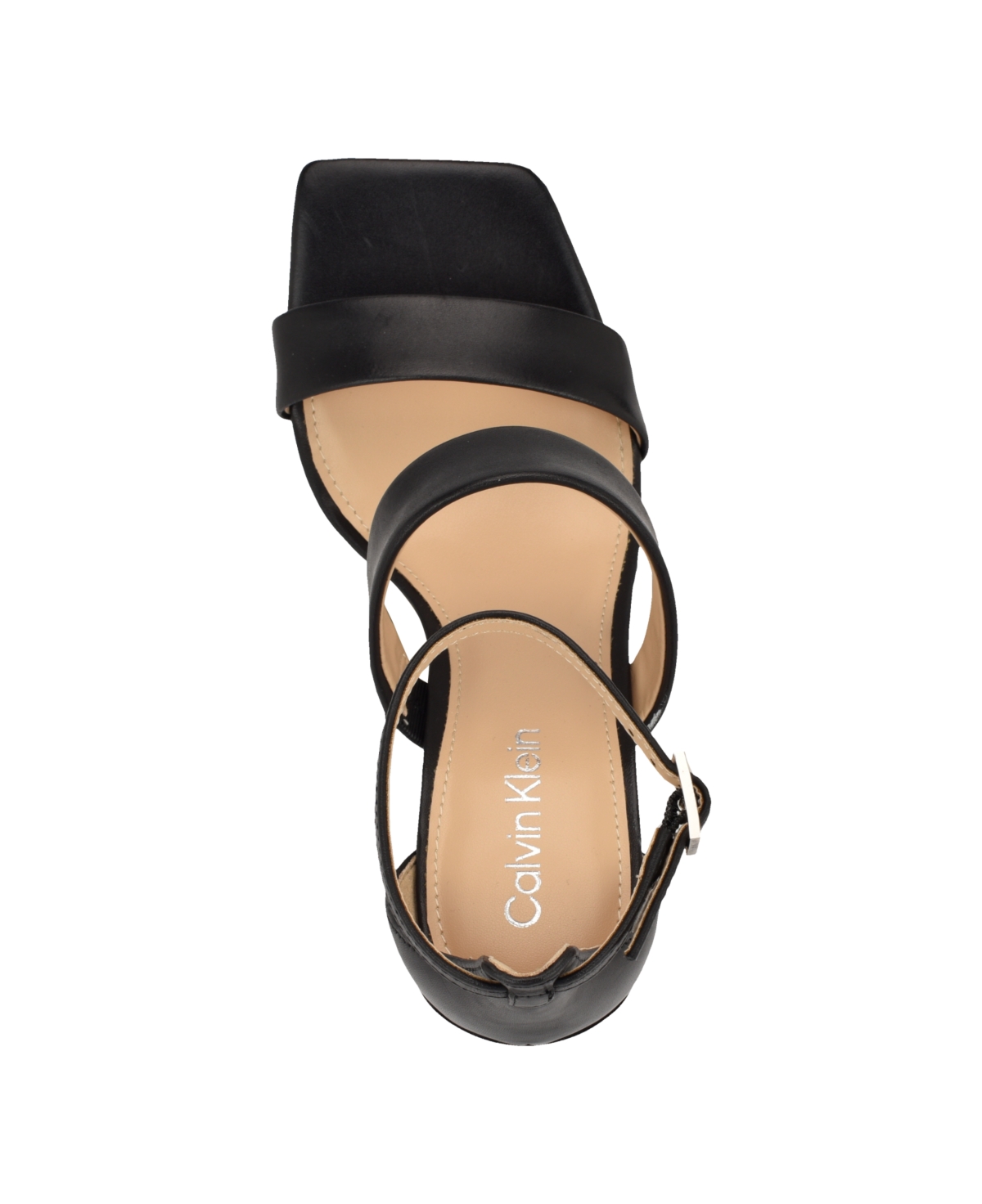 Calvin Klein Women's Sheryl Block Heel Square Toe Dress Sandals