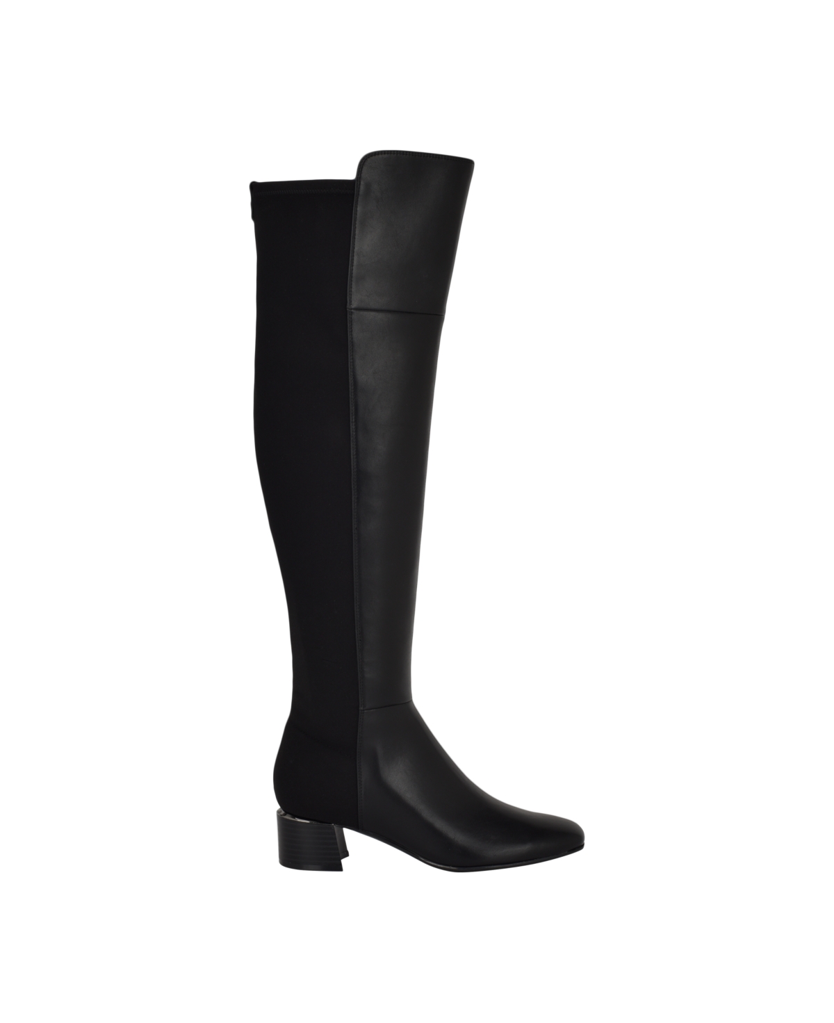 Calvin Klein Jotty Womens Faux Leather Zipper Over-the-knee Boots In Black