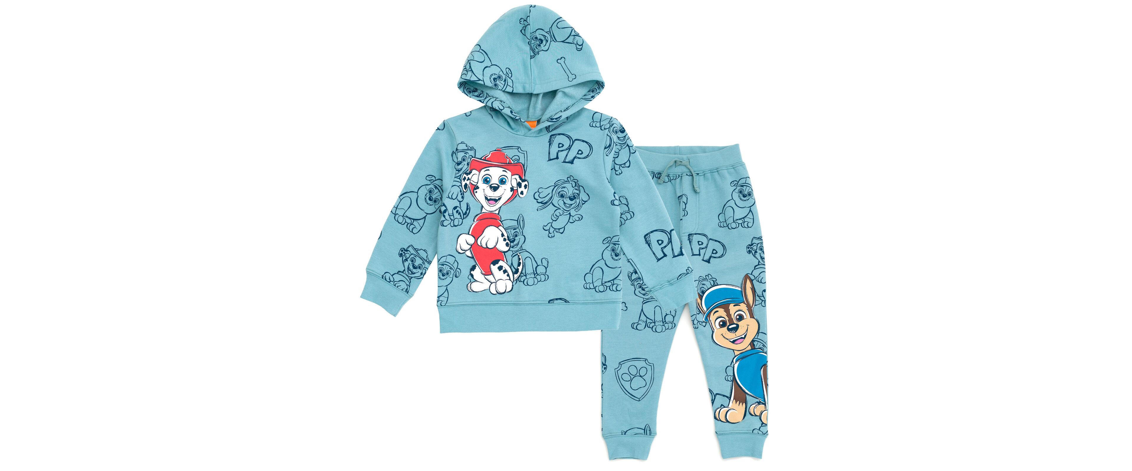 Paw Patrol Toddler Boys Nickelodeon Fleece Pullover Hoodie and Pants Outfit Set to (2T - 10-12
