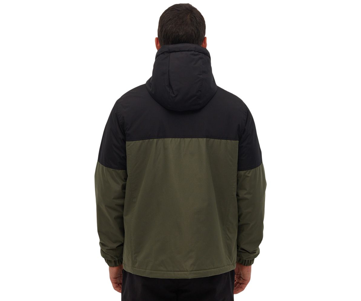 Bench Dna Men's Benja Color Block Hooded Jacket -khaki