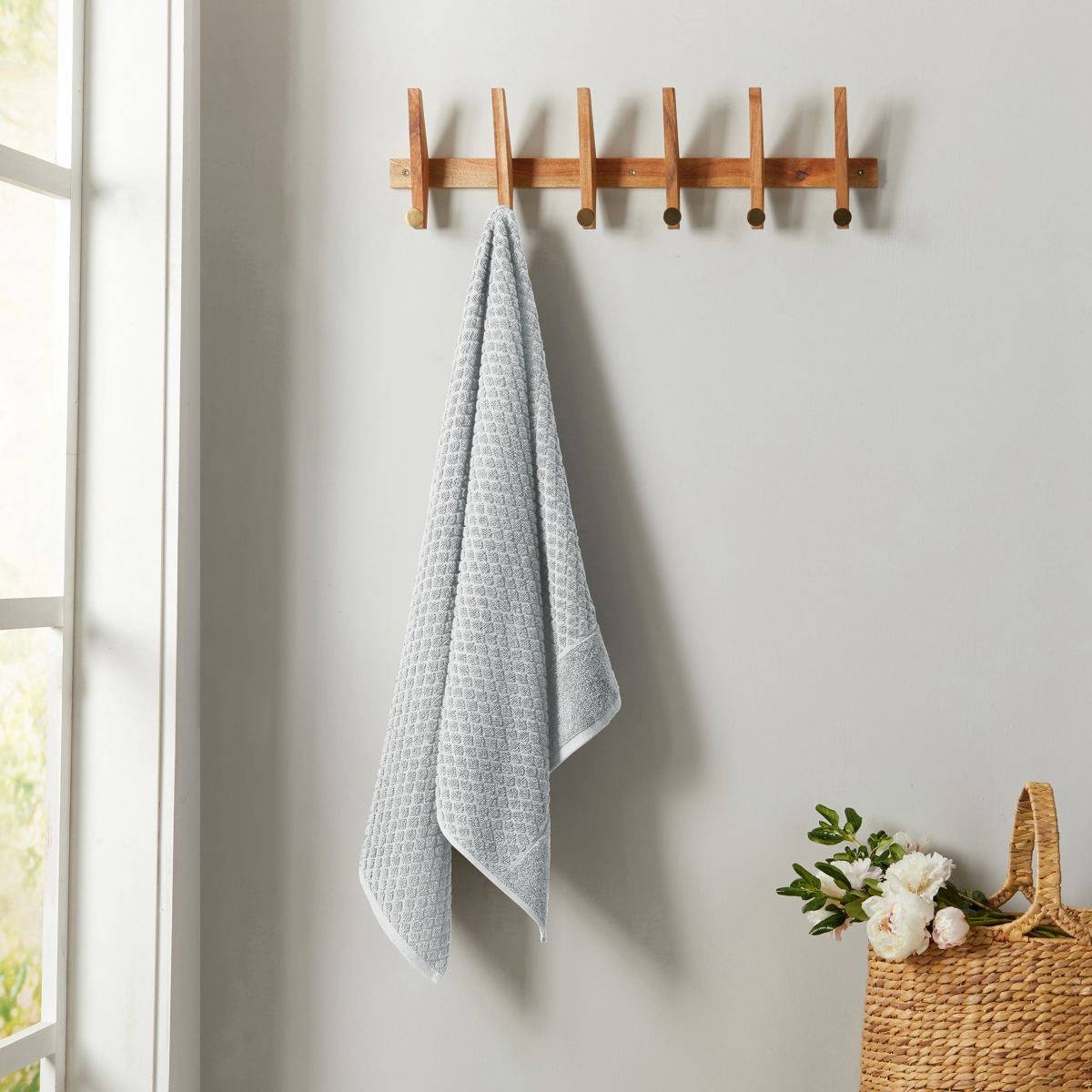 Linery & Co Linery & Co. Cotton Diamond Textured 6-Piece Hand Towel Set
