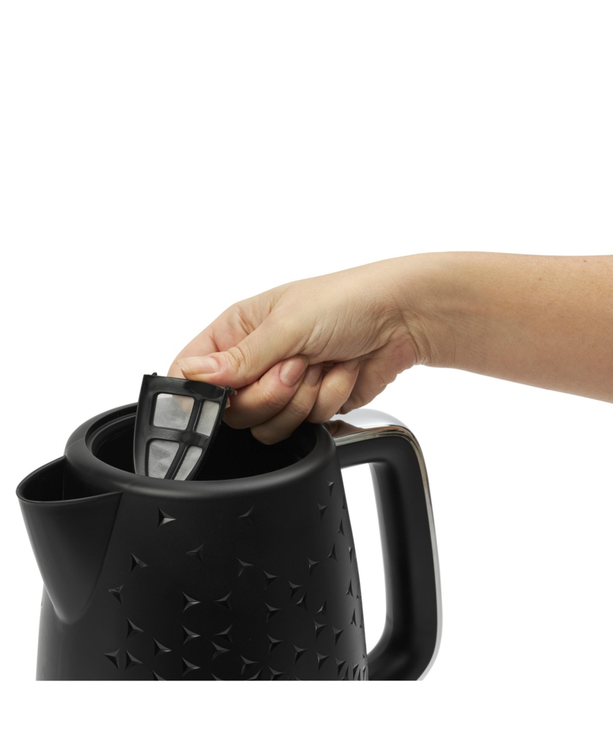 Haden Starbeck 1.7 L-7 Cup Cordless Electric Kettle In Black,chrome