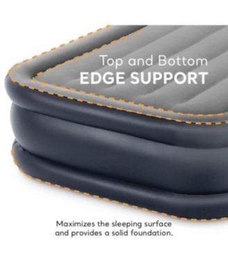 Dura Beam Deluxe Pillow Raised Air Mattress Bed with Built In Pump, Twin