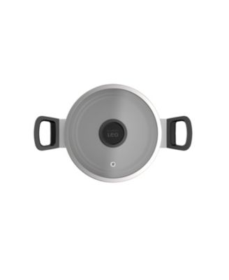Leo Glints Nonstick Recycled Aluminum Stockpot 8", 3qt. With Glass Lid