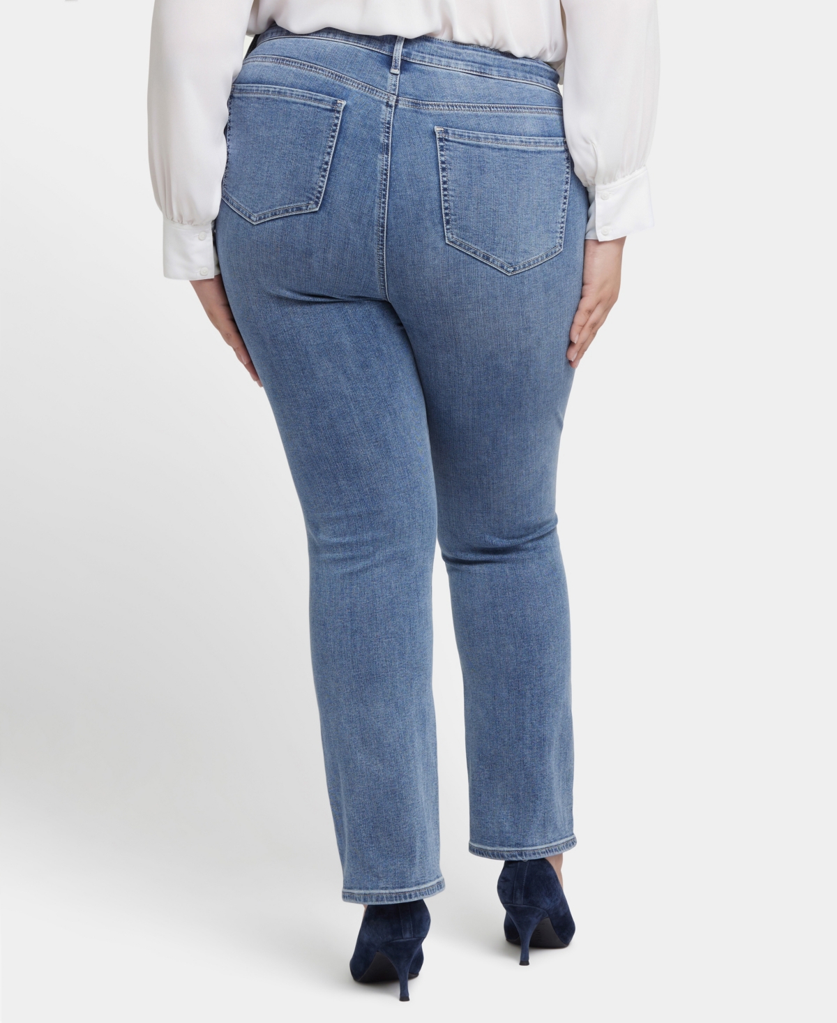 Nydj Plus Size High Rise Marilyn Straight Jeans In Hayden Valley