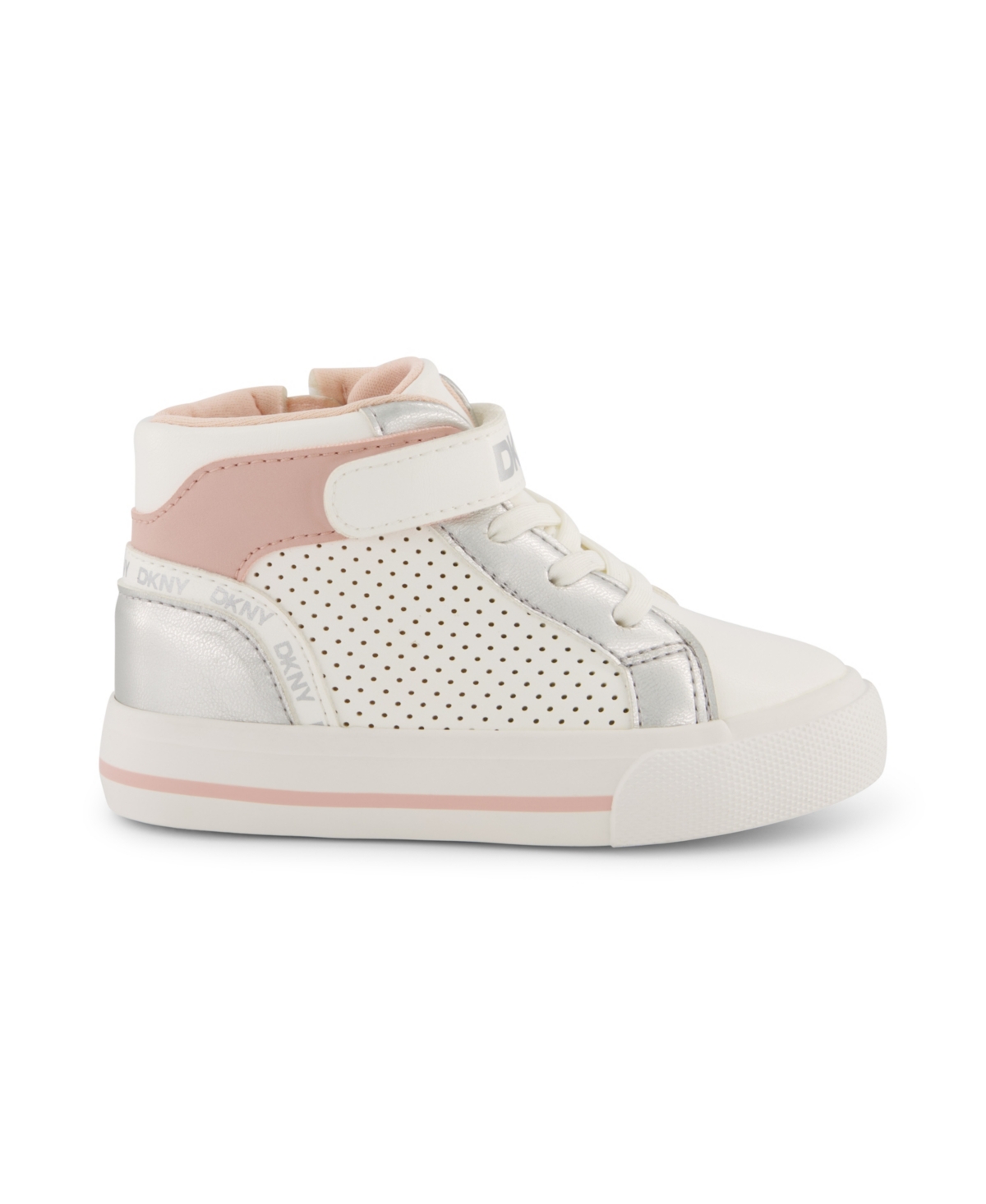 Dkny Toddler Girls Amelia Aurora High Top Sneaker In White Multi