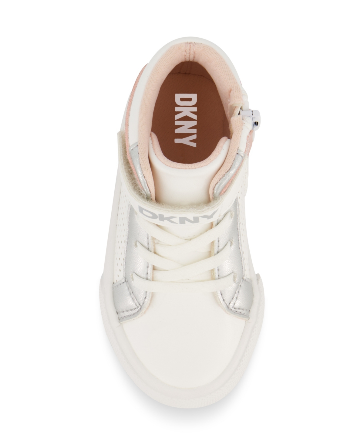 Dkny Toddler Girls Amelia Aurora High Top Sneaker In White Multi
