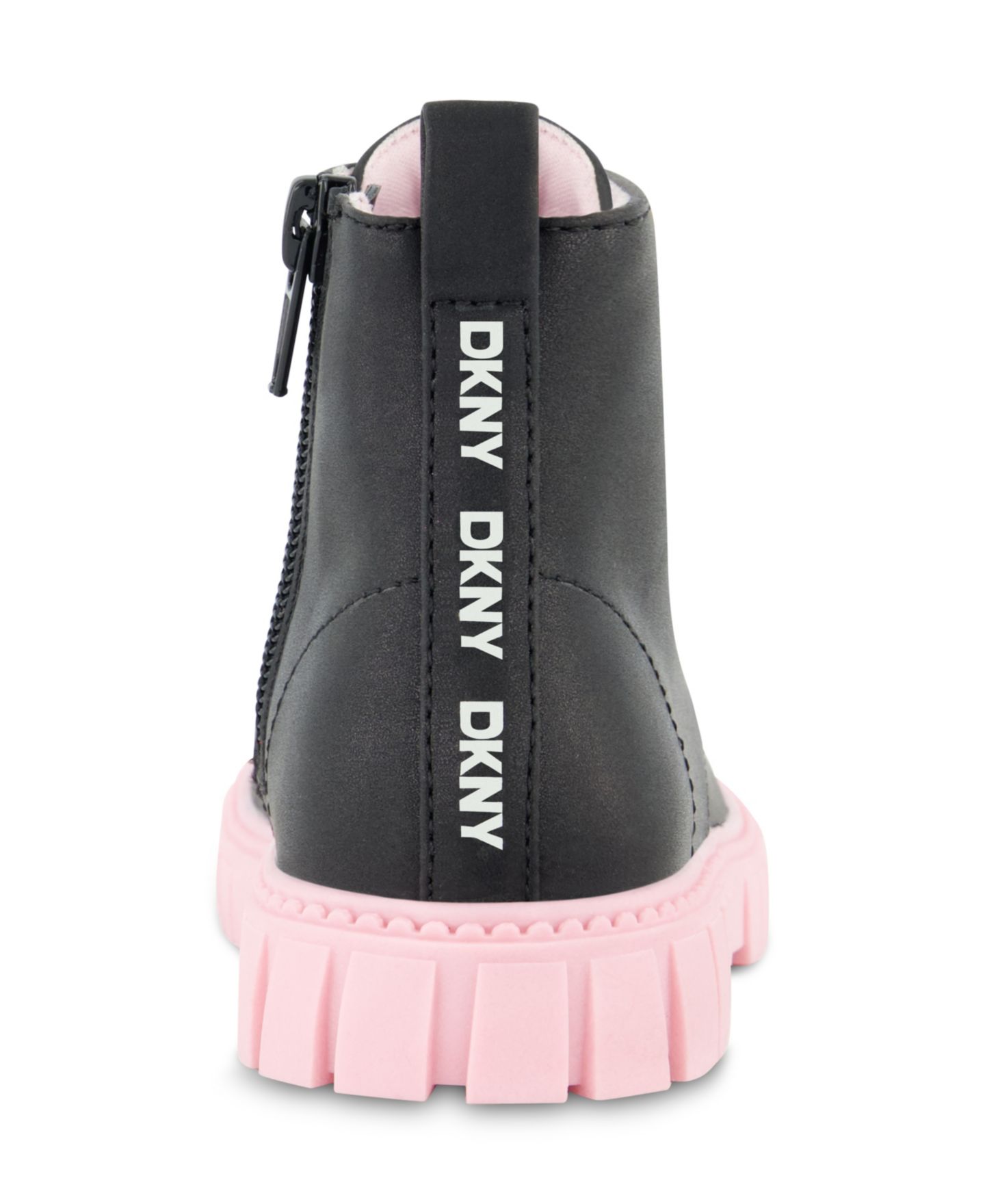 Ботинки DKNY Carrie Ariana Lug Boot для девочек-малышей, цвет: Чёрный — фото 5