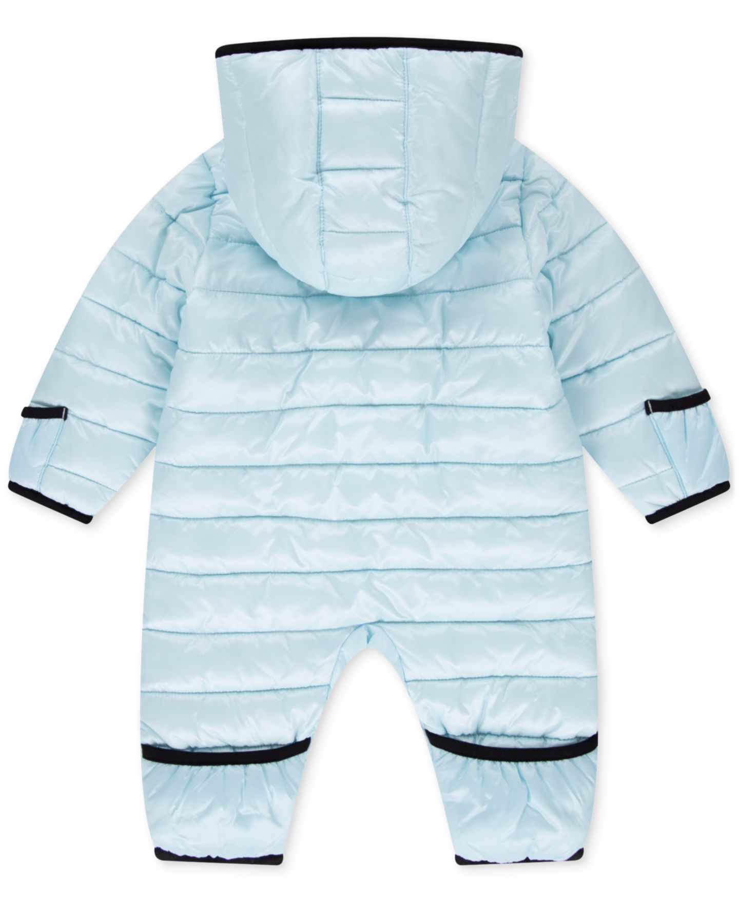 Детский зимний комбинезон Nike с капюшоном из однотонного рипстопа для малыша, цвет: Синий — фото 2