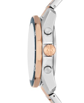 Men's Quartz Chronograph Two-Tone Stainless Steel Watch 44mm