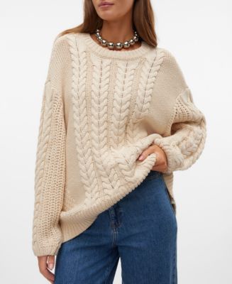 Maverick Cloud Knit Half Zip Sweater - French Vanilla