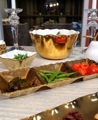 Gold-Silver Tone Coast Deep Bowl