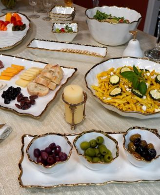 Regency Deep Metallic-Trim Bowl