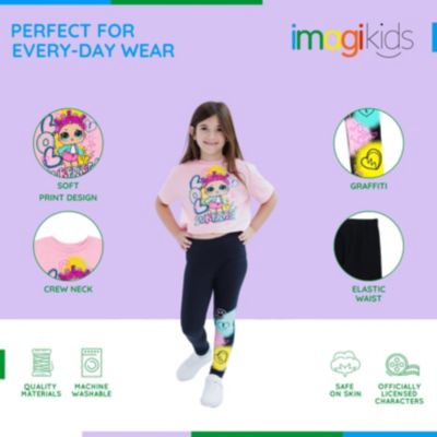 Girls T-Shirt and Leggings Outfit Set