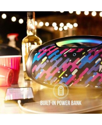 partySPKR XL Bluetooth Wireless Speaker w/ Dynamic LED Lighting