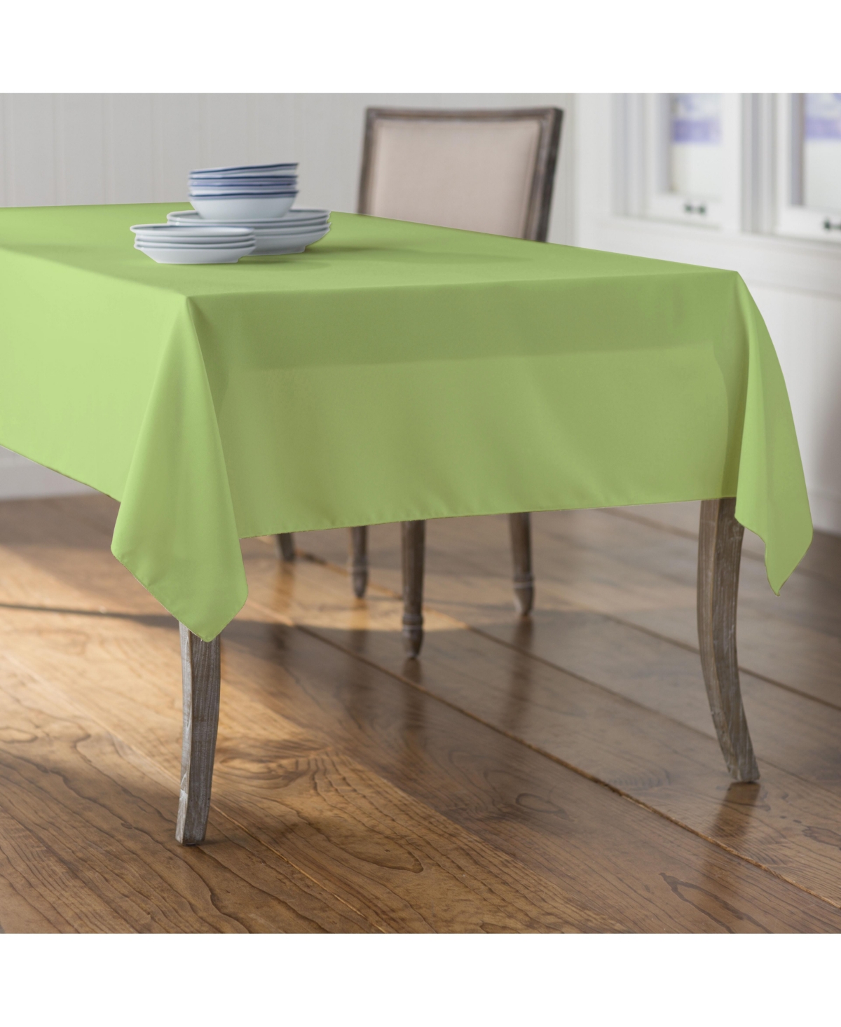 Slickblue 60''x90'' Rectangular Tablecloth – Durable Polyester Poplin Fabric for Events and Dining