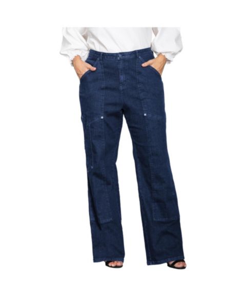 Женские джинсы Standards & Practices High Waist Utility Performance, цвет: Dark Rinse