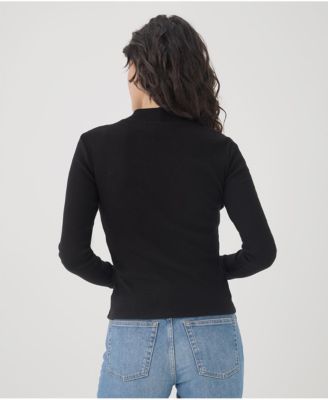 Women's Organic Cotton Favorite Rib Mockneck Top