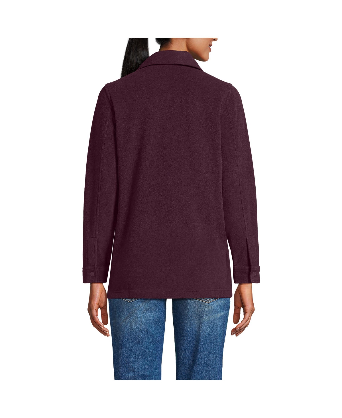 Lands' End Women's Petite Anyweather Fleece Shirt Jacket