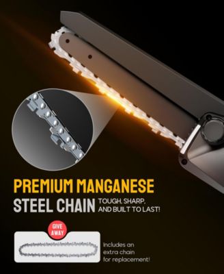 Cordless 8-Inch Mini Chainsaw with Brushless Motor, 20V Battery, Auto-Oiling, and Safety Lock