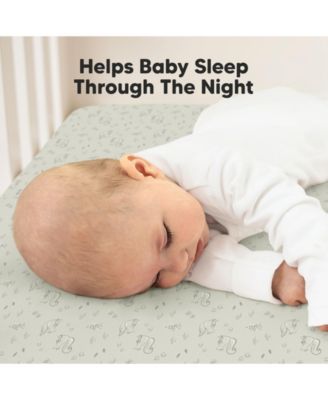 2pk Soothe Waterproof Fitted Crib Sheets for Girl, Boy, 100% Soft Cotton Crib Mattress Protector Sheet
