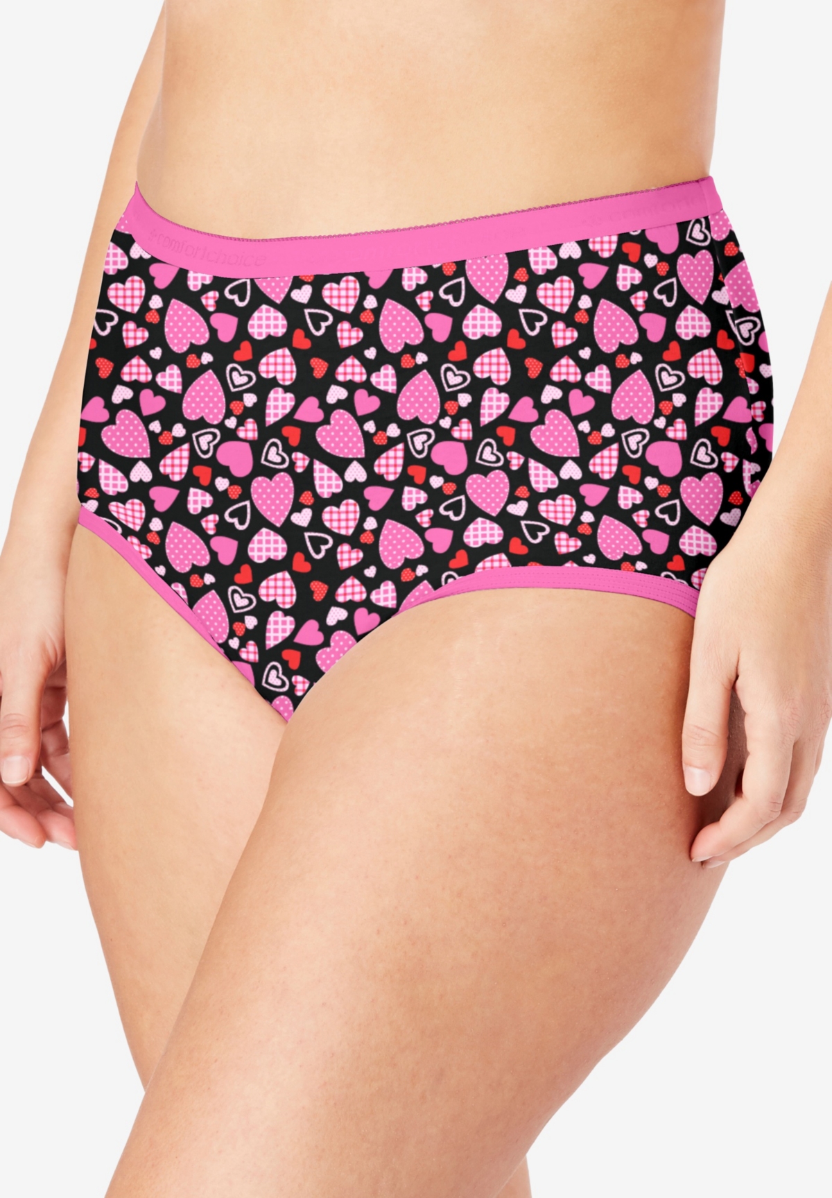 Women's Plus Size Cotton Brief 5-Pack - Fall harvest pack