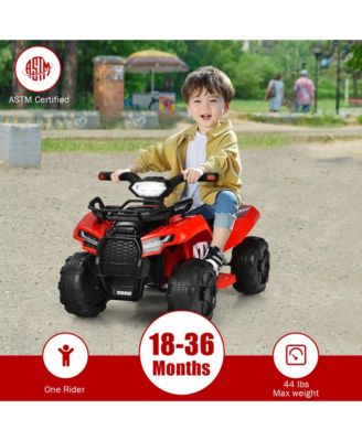 6V Kids ATV Quad Electric Ride On Car Toy Toddler with LED Light MP3