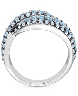 Amethyst (4/5 ct. t.w.) & Rose De France (3/4 ct. t.w.) Swirl Ring in Sterling Silver (Also available in Garnet, Pink Sapphire & Blue Topaz)