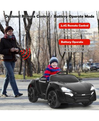 12V Kids Ride On Car 2.4G RC Electric Vehicle w/ Lights MP3 Openable Doors