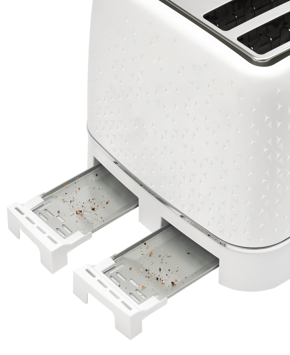 Haden Starbeck 4-slice Wide Slot Toaster In Black,chrome