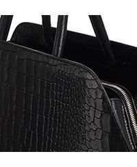 Liverpool Street 3.0 Faux Croc Medium Zip Top Satchel