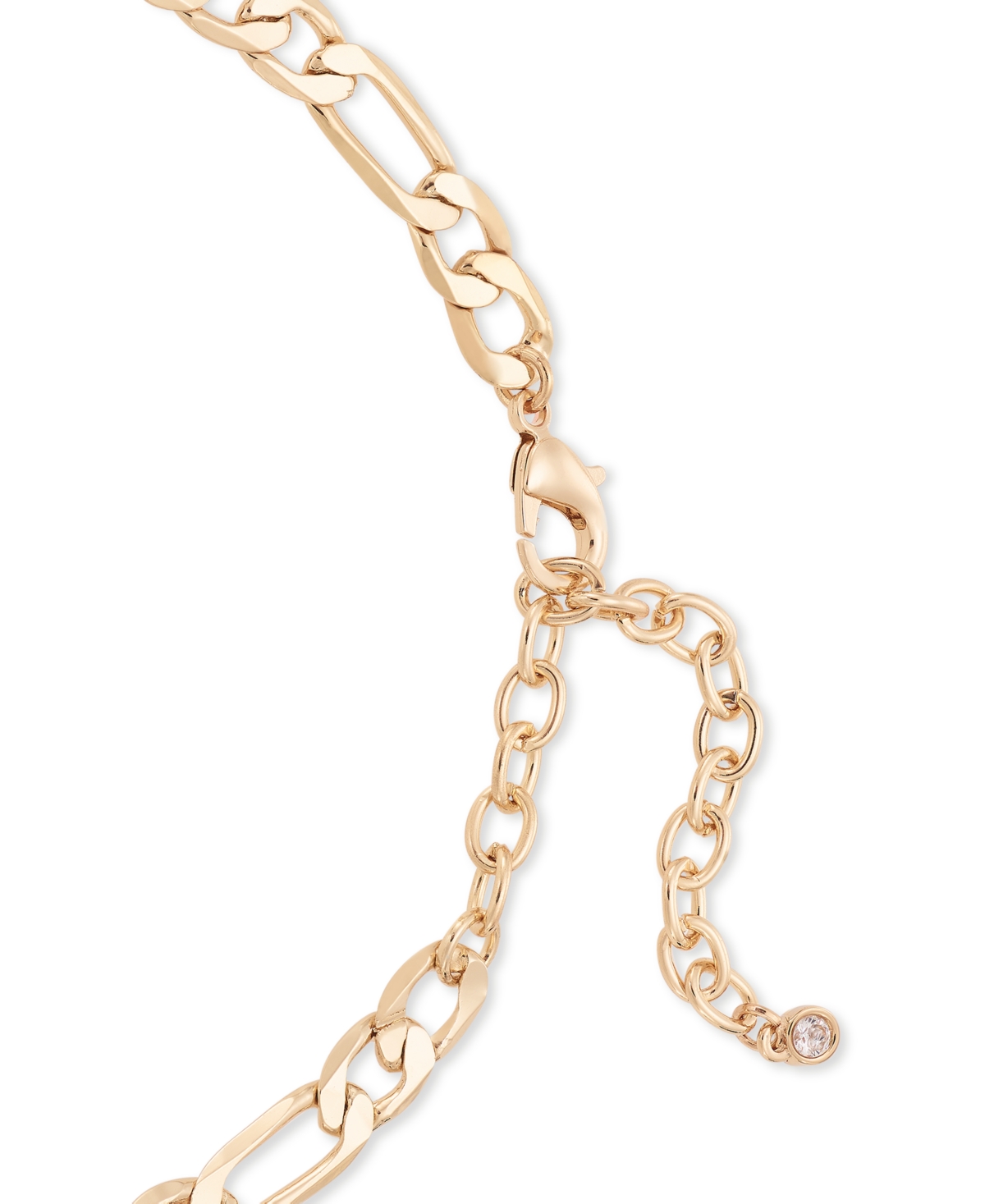 On 34thTone Crystal & Imitation Pearl Mixed Charm Necklace, + extender, Created for Macy's - Gold