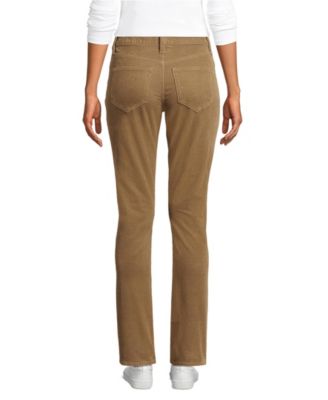 Women's Mid Rise Straight Leg Corduroy Pants
