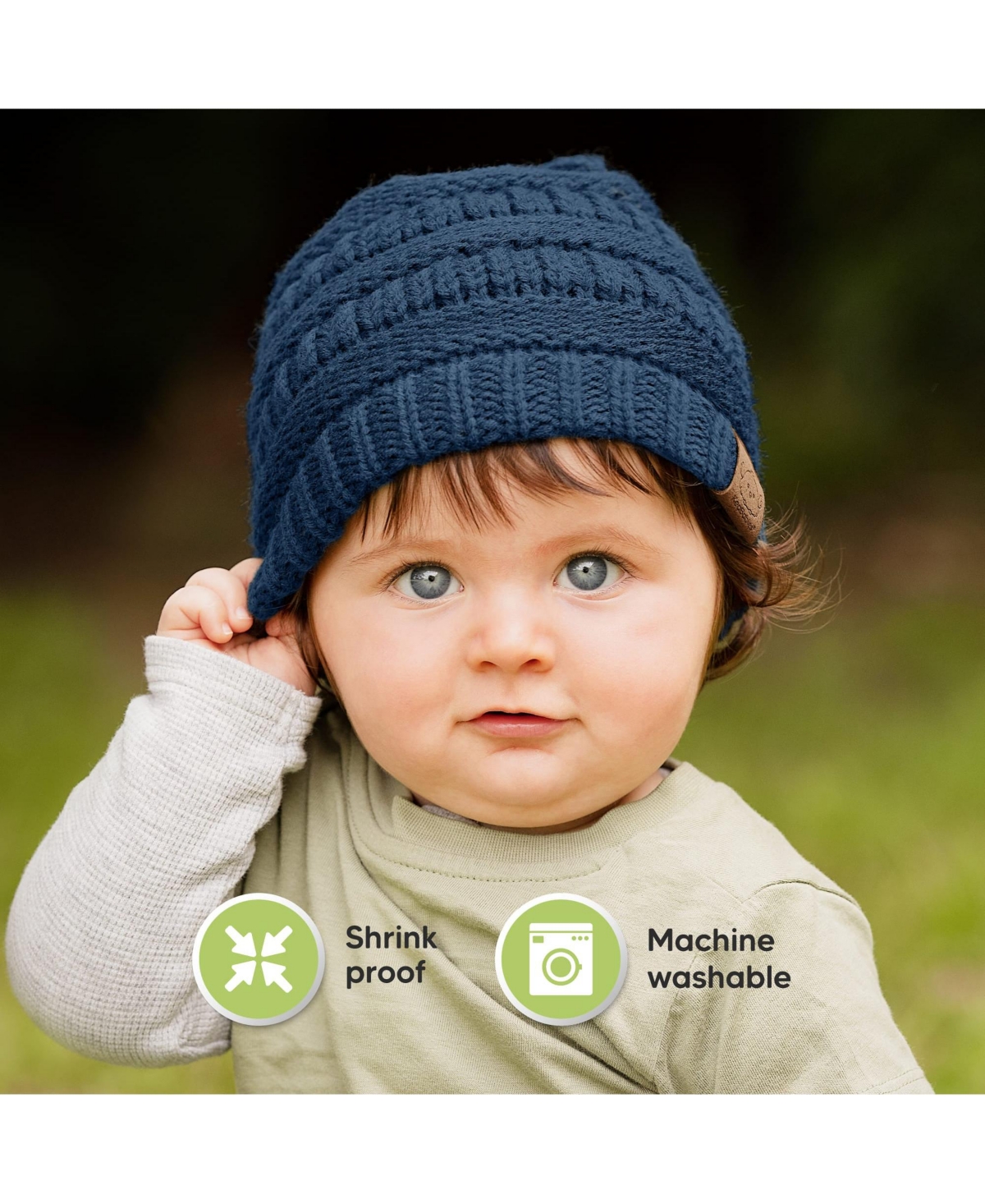 KeaBabies 3pk Warmzy Baby Beanies, 0-36 months Baby Hats, Baby Winter Hat for Newborn, Infant, Toddlers, Boys, Girls