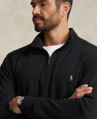 Men's Big & Tall Estate-Rib Quarter-Zip Pullover Sweater