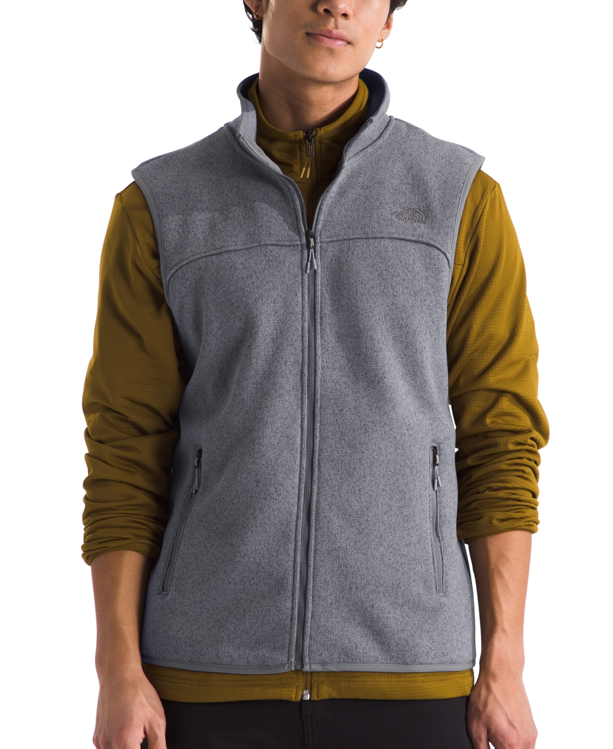 The North Face Men's Front Range Fleece Zip-Front Vest - Tnf Black Heather-npf