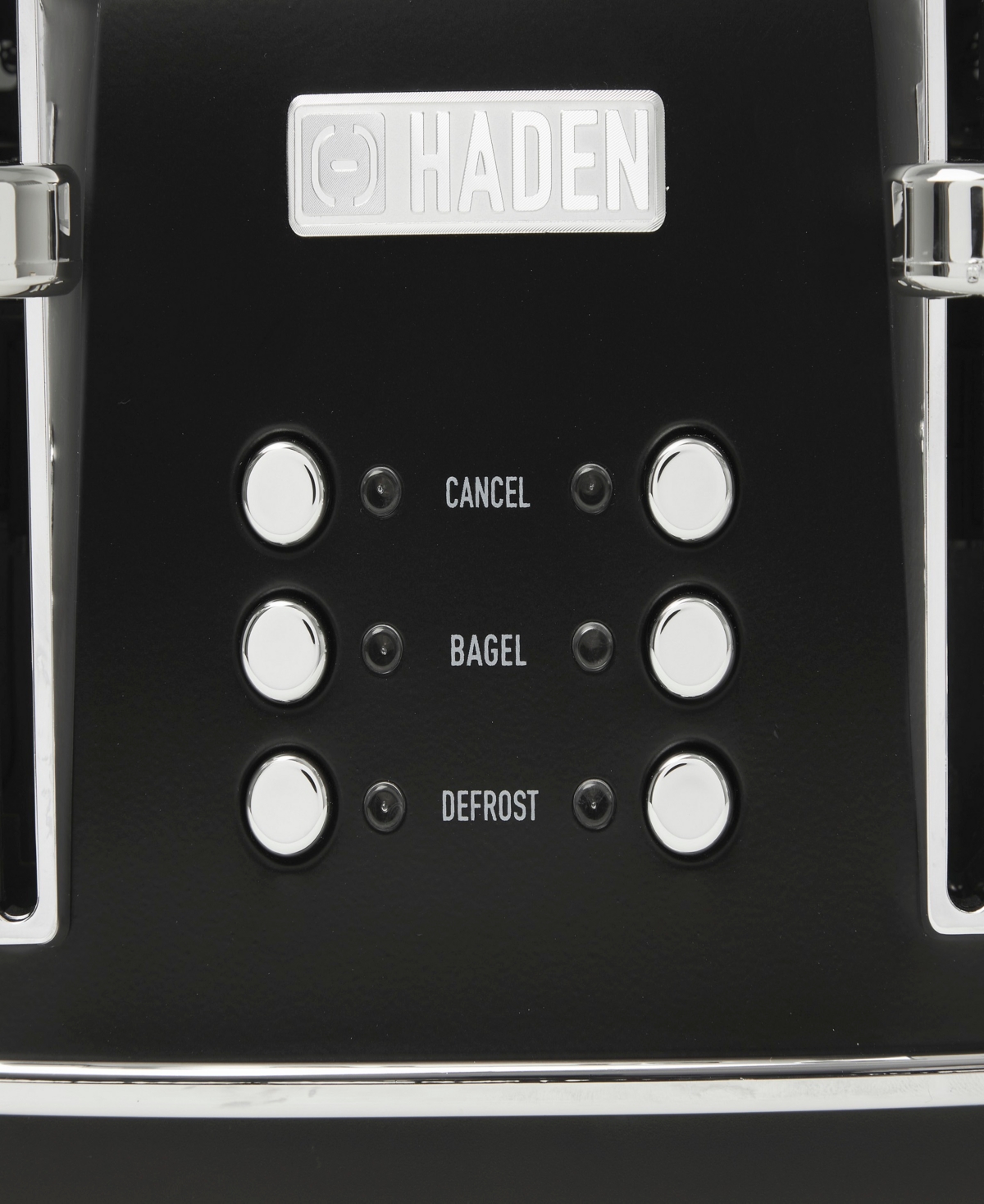Haden Heritage 4-slice Wide Slot Toaster In Black,chrome