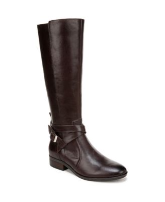 Naturalizer Rena Narrow Calf Riding Boot Women s Dark Brown Size 7 Boots Riding