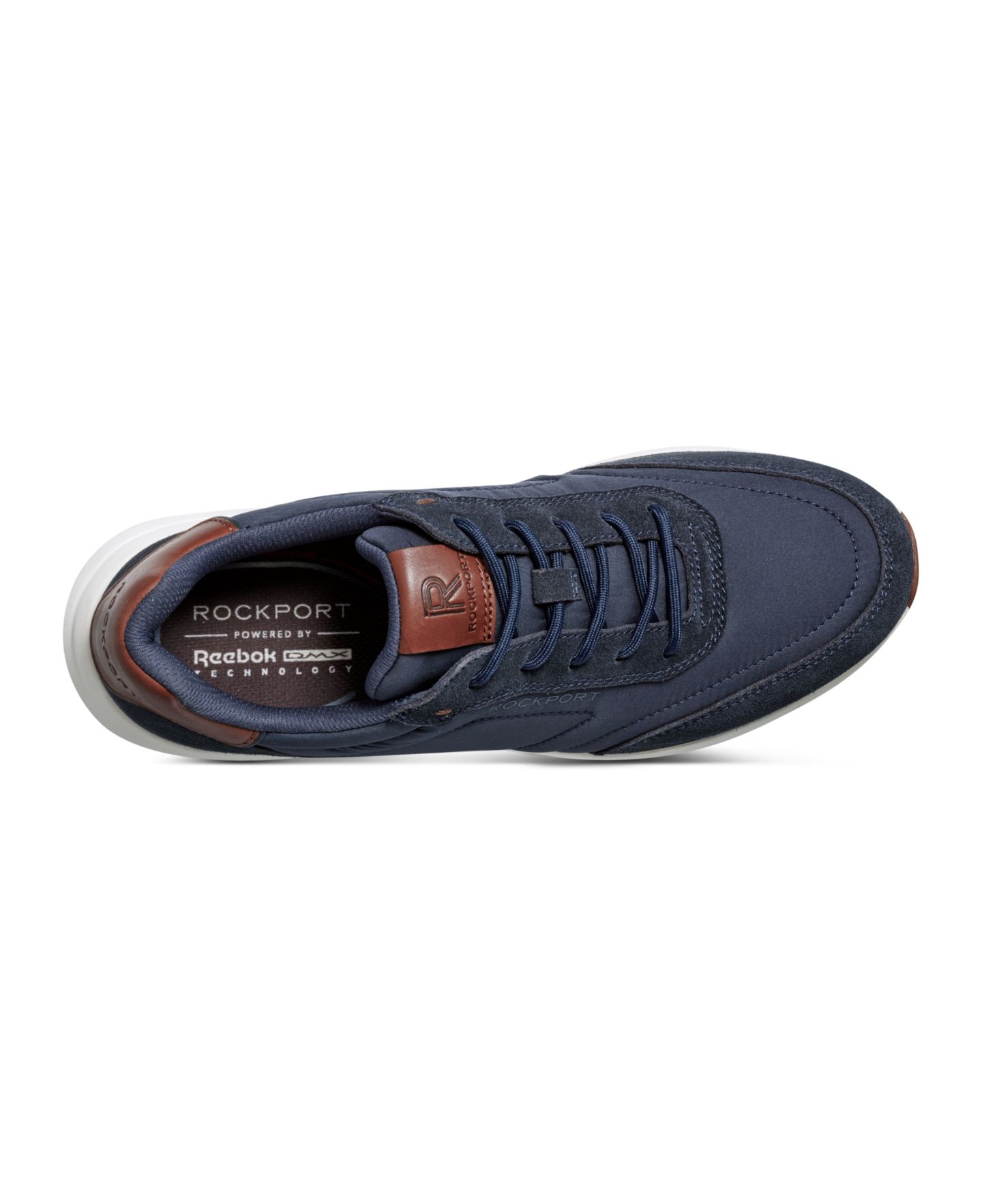 Мужские кроссовки Rockport X Reebok DMX Brock Casual Lace-Up, цвет: Тёмно-синий — фото 3