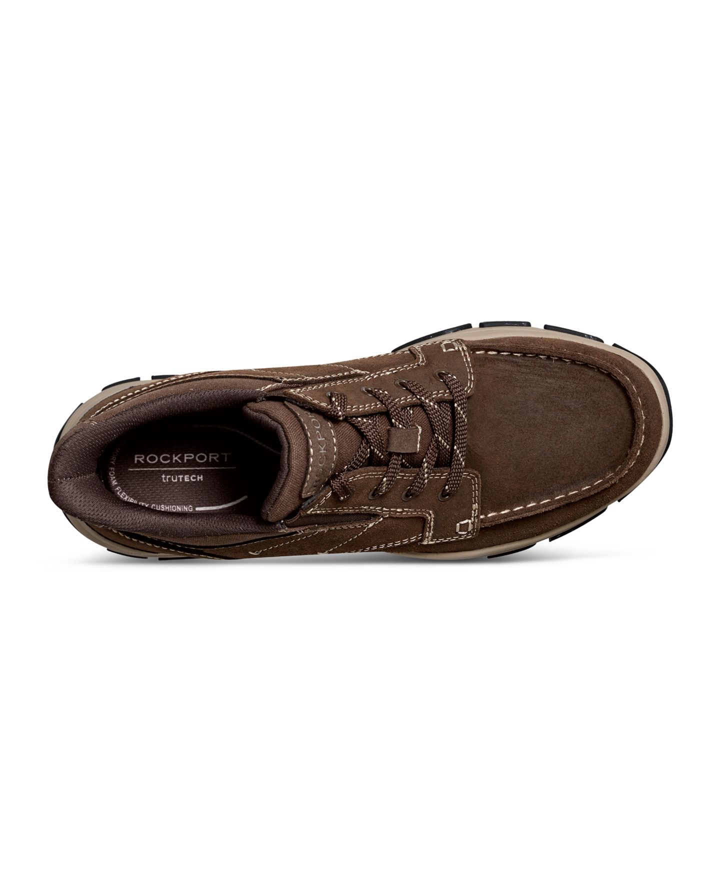 Мужские кроссовки Rockport Ronan Step Activated Lace-Up Casual, цвет: Тёмный коричневый замшевый — фото 4