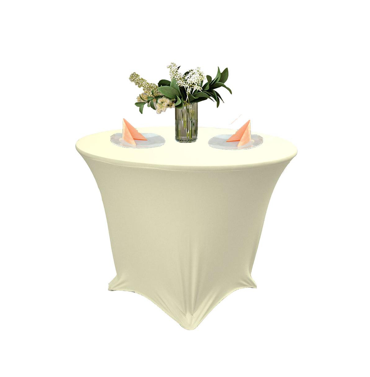 Slickblue 48-Inch Round Spandex Tablecloth for 30-Inch High Tables
