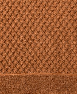 Quick-Drying Cotton Diamond Waffle Textured 6-Piece Bath Towel Set 54x27x0.5 inches,26x16 inches