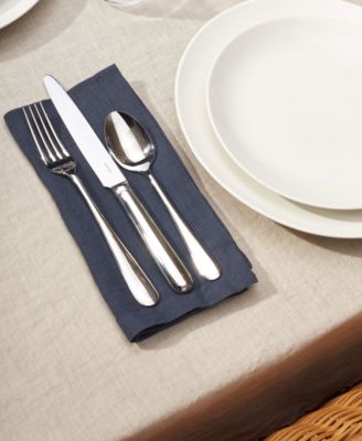 Linen Solid-Color Tablecloth, 55" x 110"