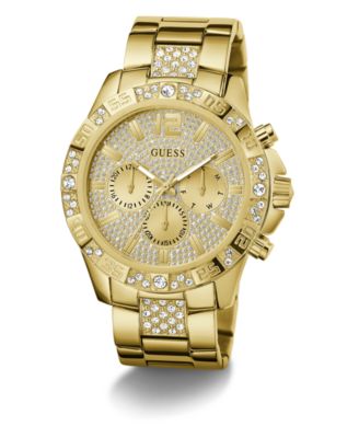 Men's Multi- Function Gold Tone Stainless Steel Watch 48mm